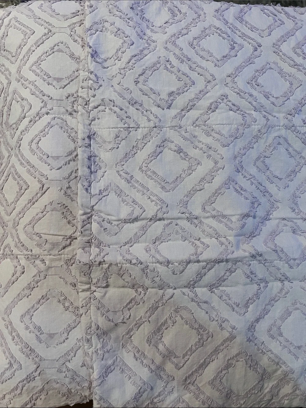 Beddy's Piper Luxe Standard Pillow Shams Lavender Purple Tufted Boho Set of 2